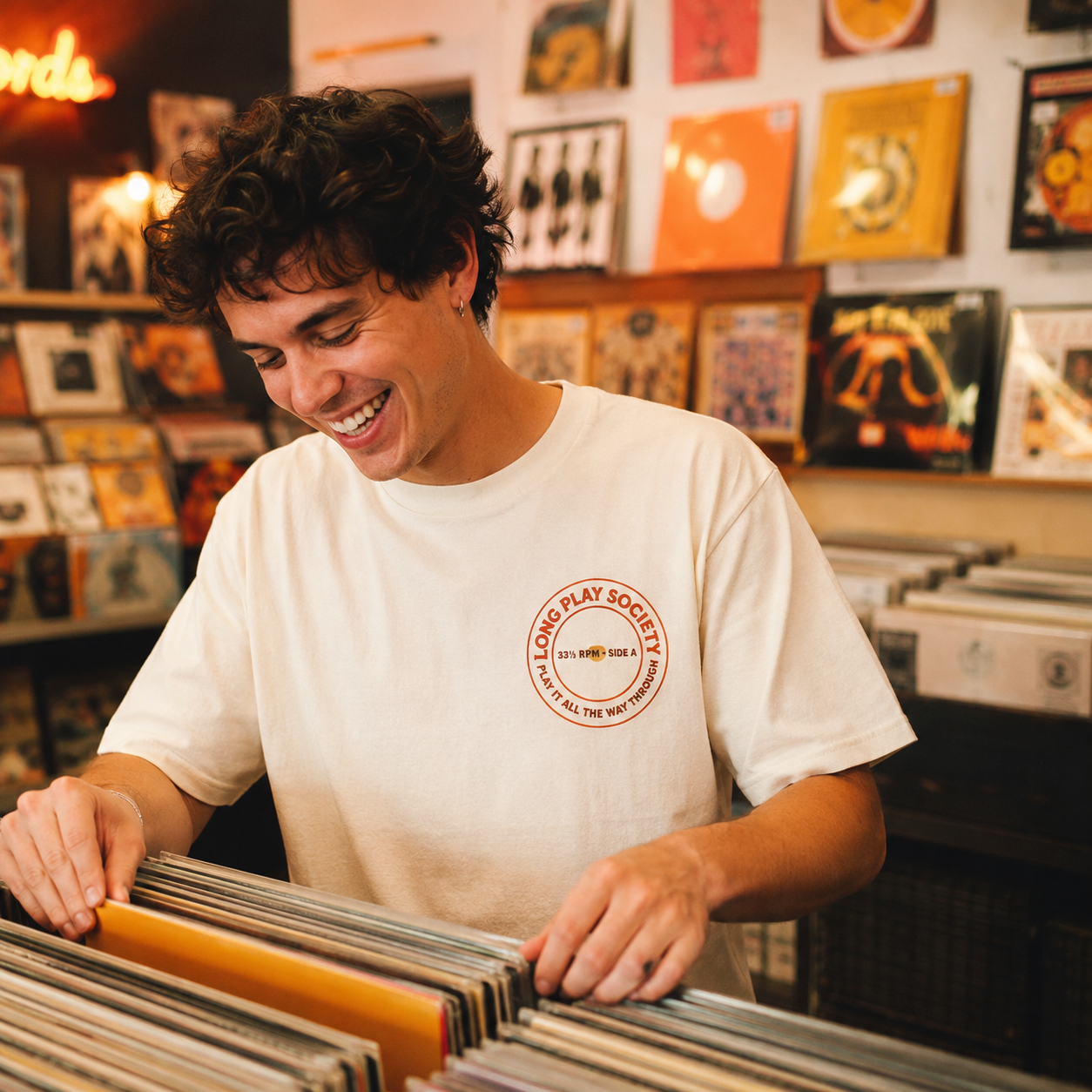 The Label Tee — Long Play Society